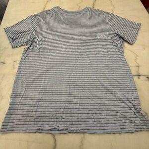 Roundtree & Yorke Light Blue Striped Tee